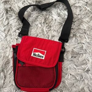 Marlboro Red and Black Messenger Bag